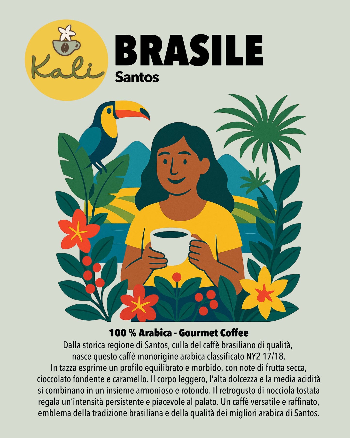 Brasile Santos 100% Arabica 200 gr