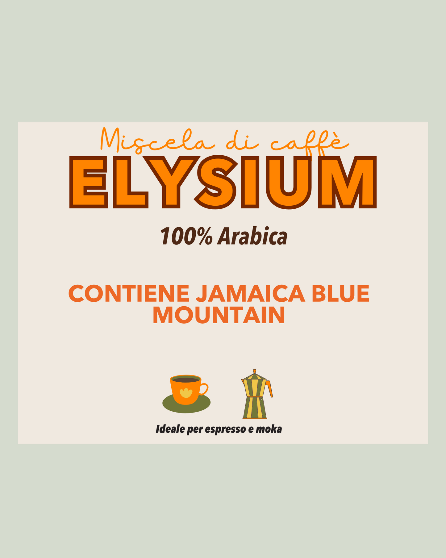 Miscela Elysium 200 gr - 100% Arabica con Jamaica Blue Mountain