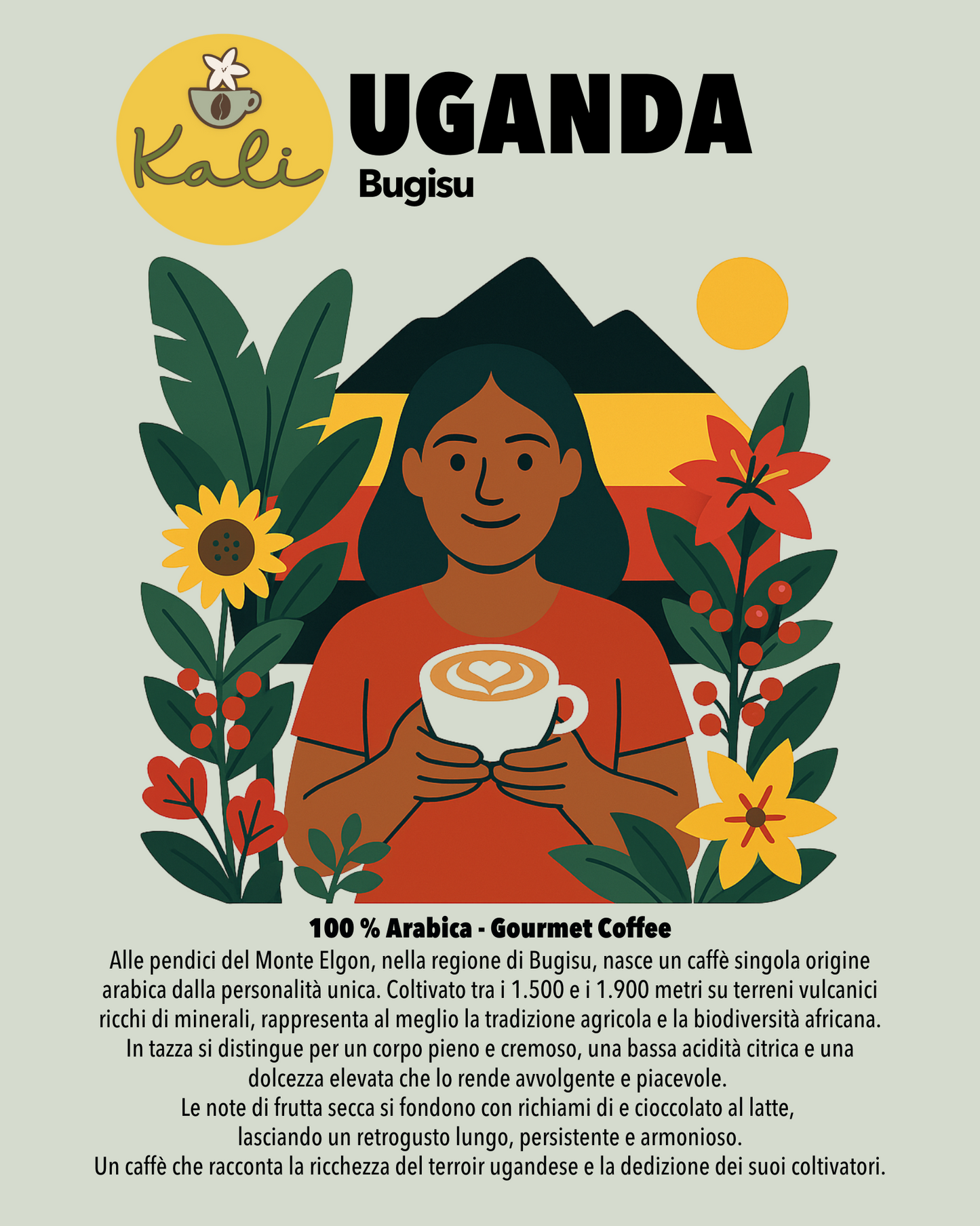 Uganda Bugisu 100% Arabica Gourmet 200 gr